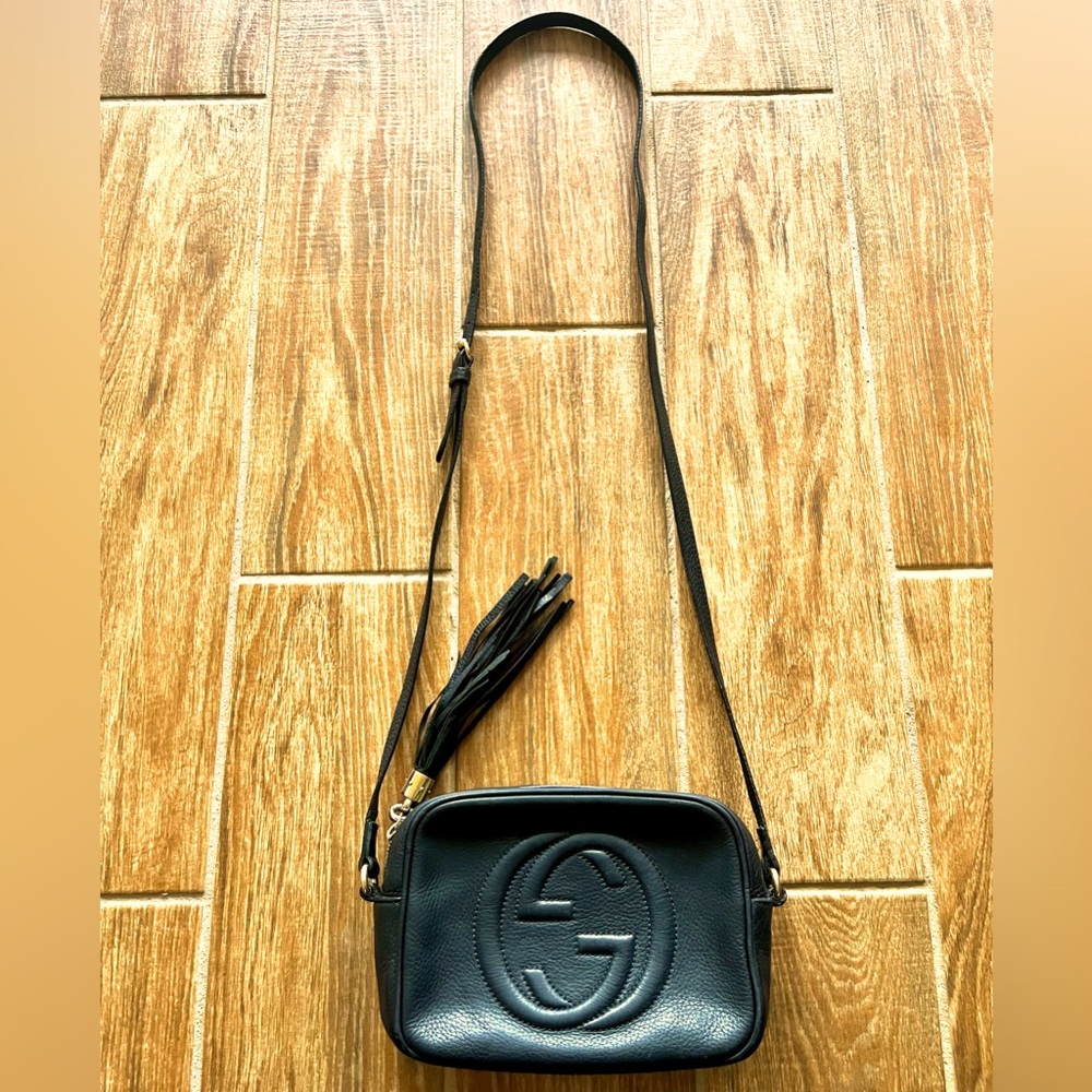 GUCCI SOHO DISCO BLACK CROSSBODY